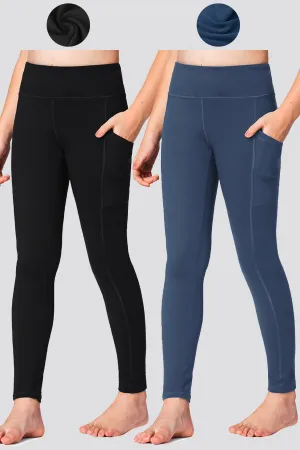 Girl's Athletic Leggings 2-pack｜3-pack ｜4-pack