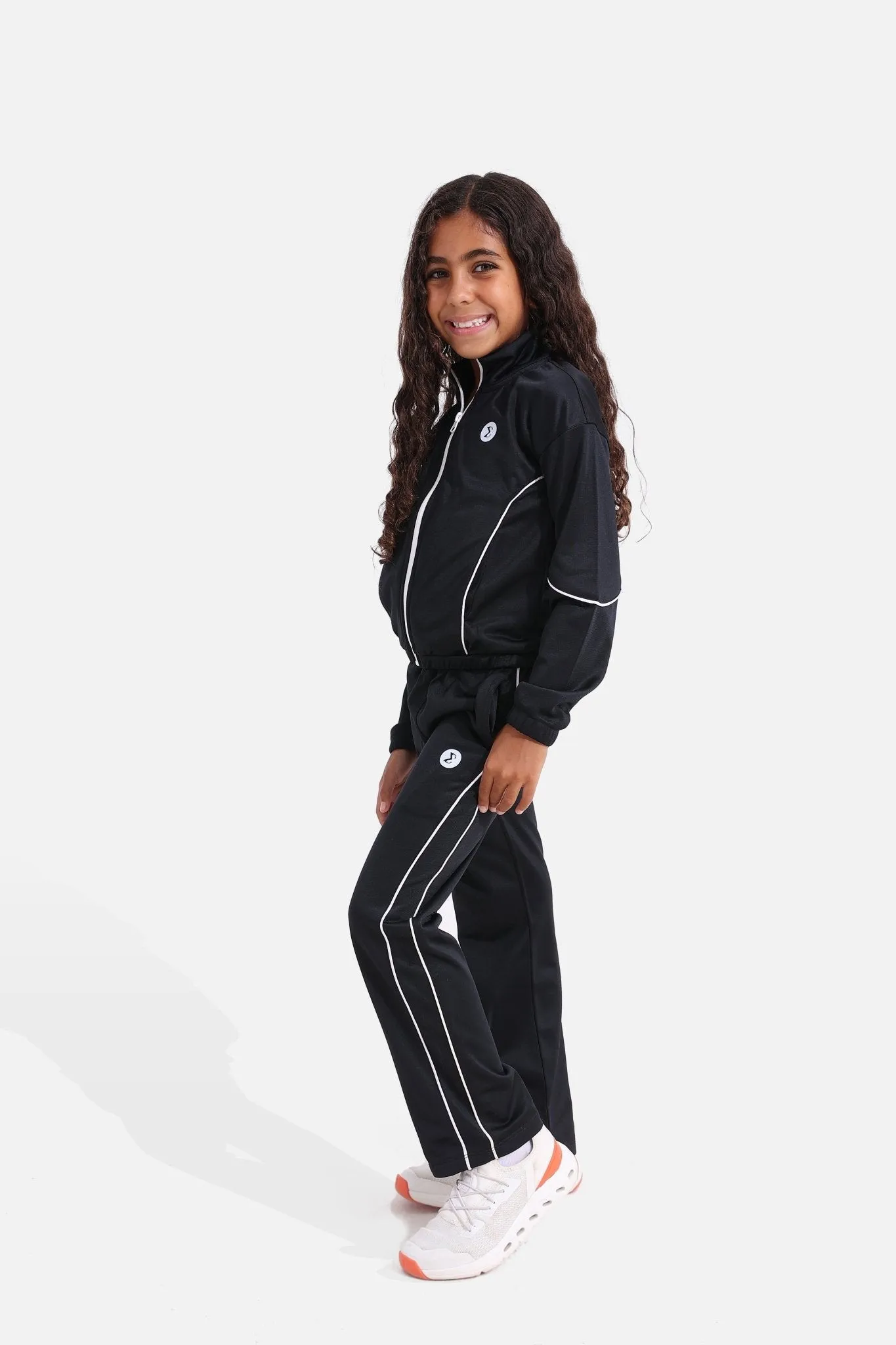 Girls Black Tracksuit