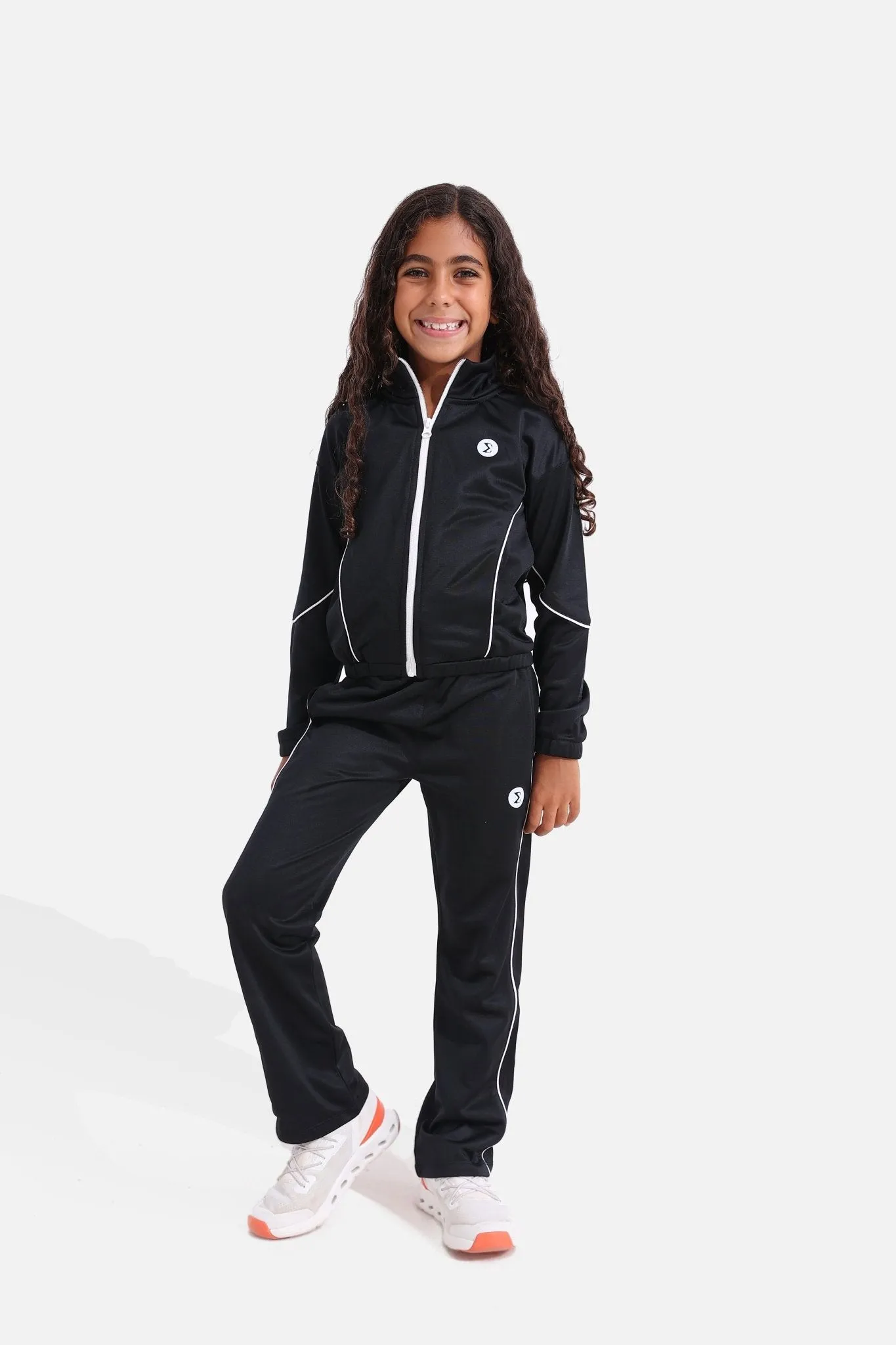 Girls Black Tracksuit