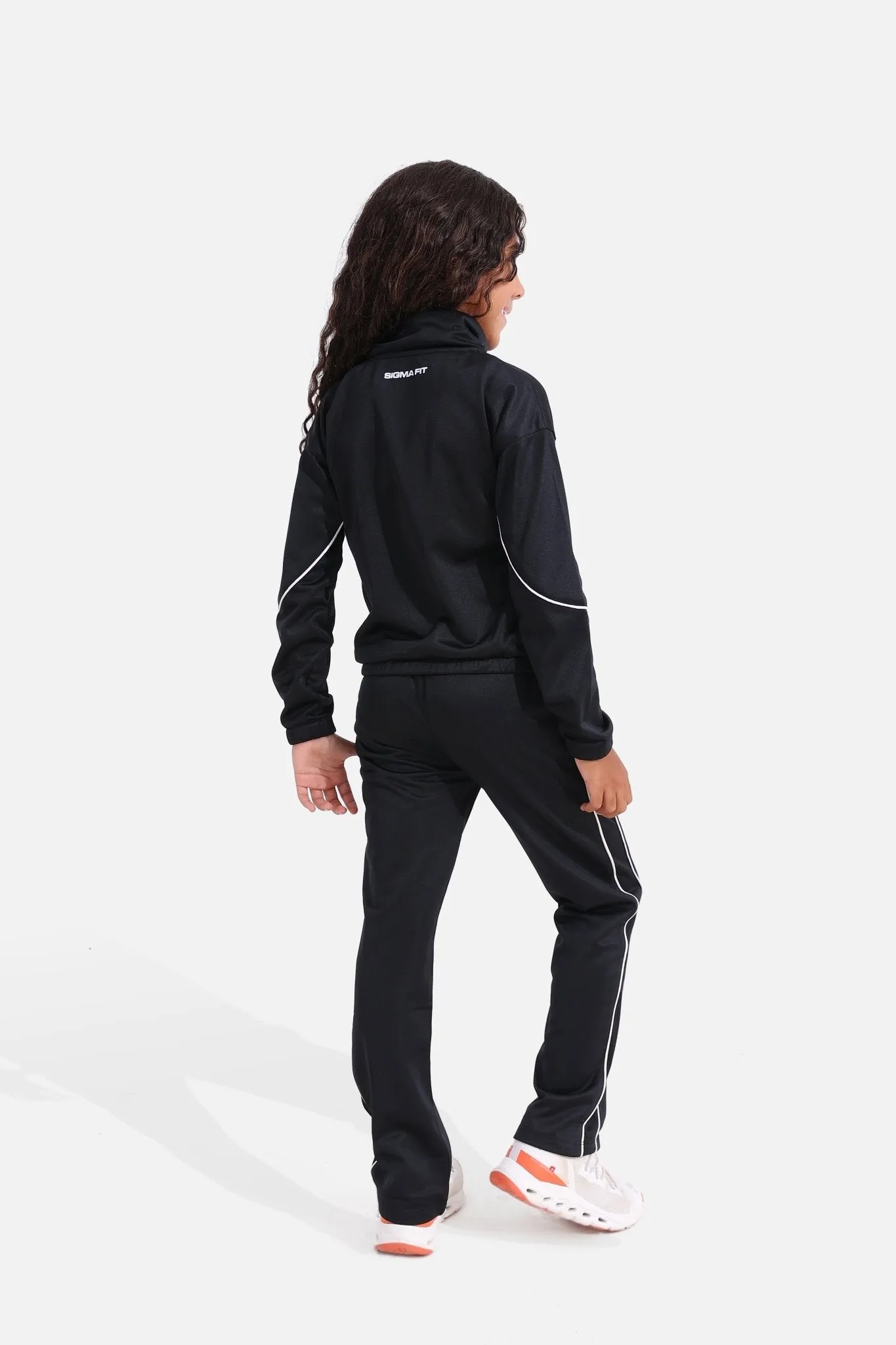 Girls Black Tracksuit