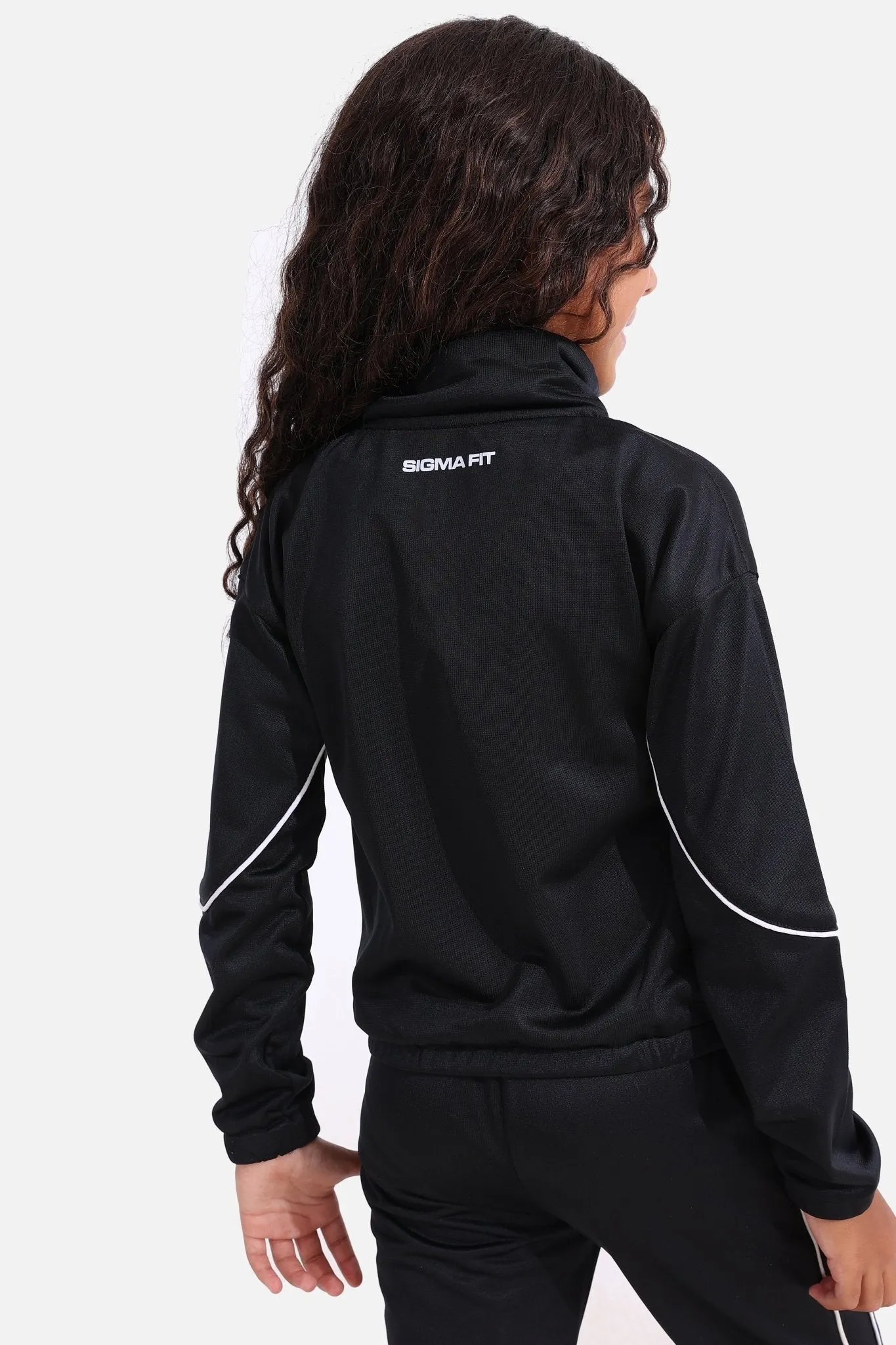 Girls Black Tracksuit