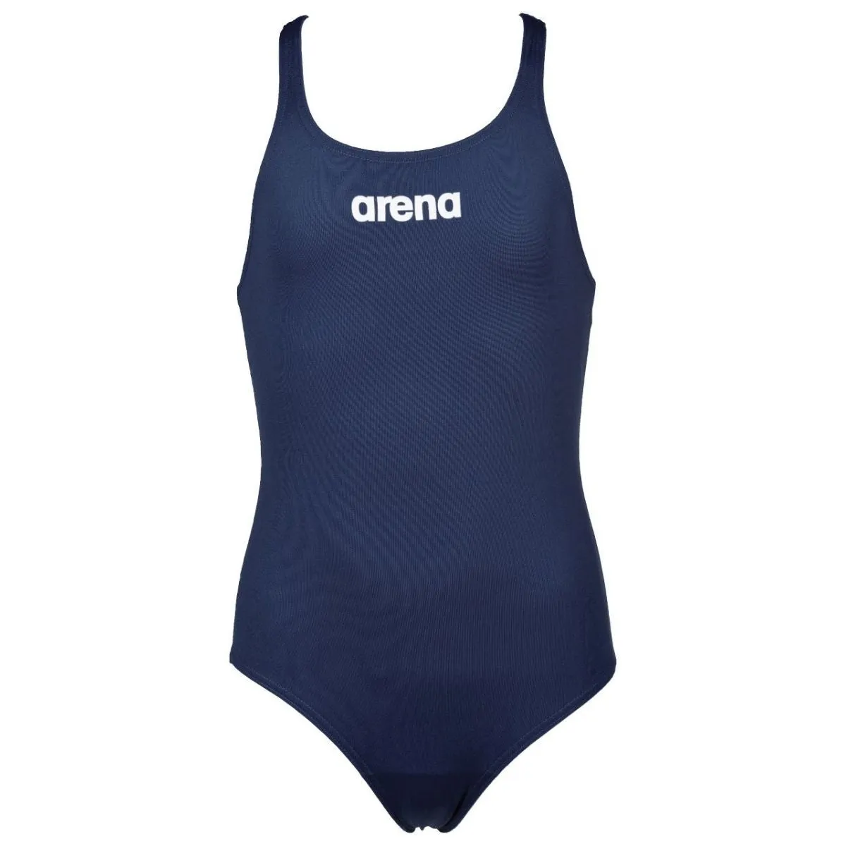 GIRLS' SOLID SWIM PRO ONE-PIECE SWIMSUIT - NAVY
