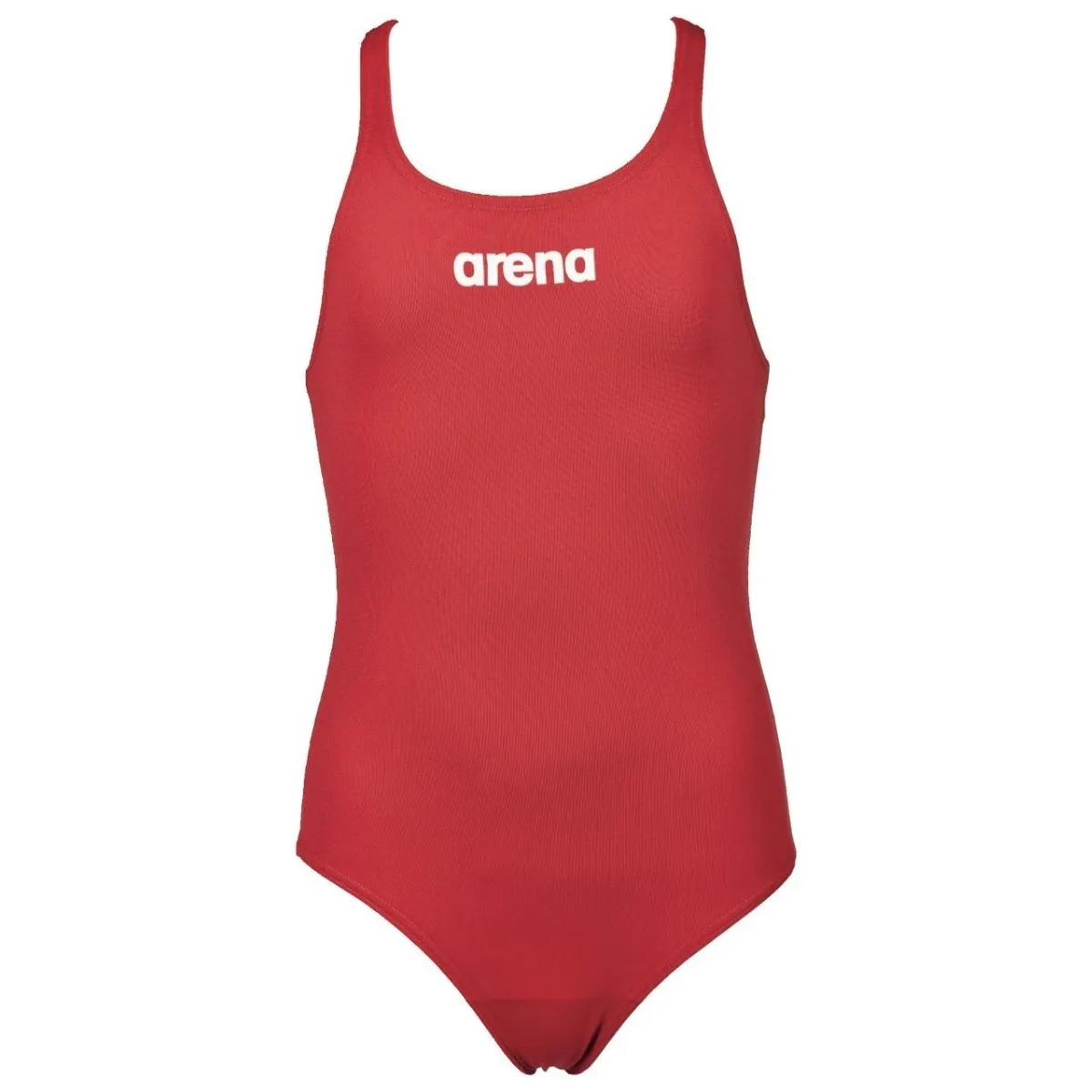GIRLS' SOLID SWIM PRO ONE-PIECE SWIMSUIT - RED