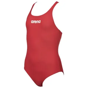 GIRLS' SOLID SWIM PRO ONE-PIECE SWIMSUIT - RED