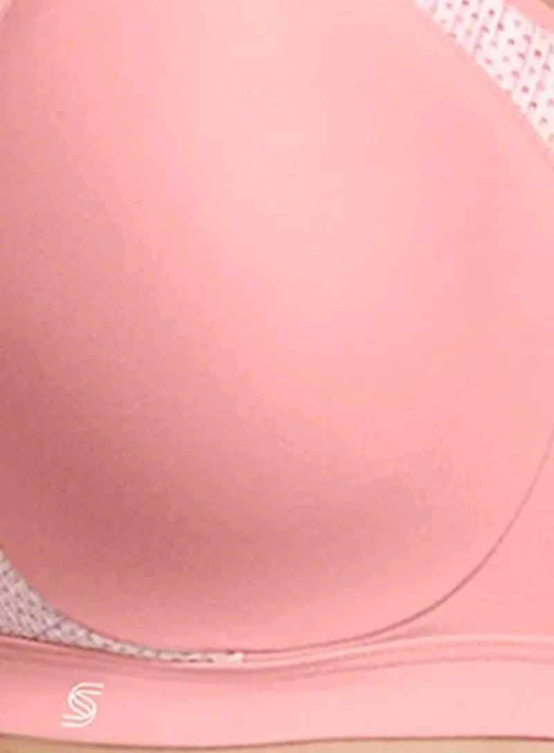 Glamorise: No Limits High Support Underwire Sports Bra Pink Blush