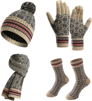 Gloves Hat and Scarf Set for Women Winter Sets Cashmere Beanie Women Winter Accessories for Men Winter Hat for Women