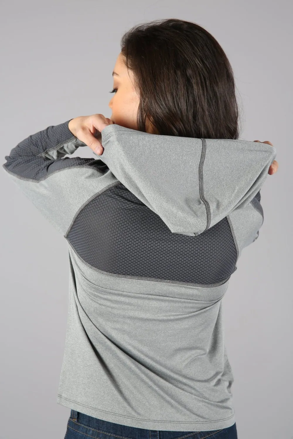 Tailored Waistband Style Statement Kimes Ranch Womens Kunoichi Hood Grey Heather Polyester Hoodie
