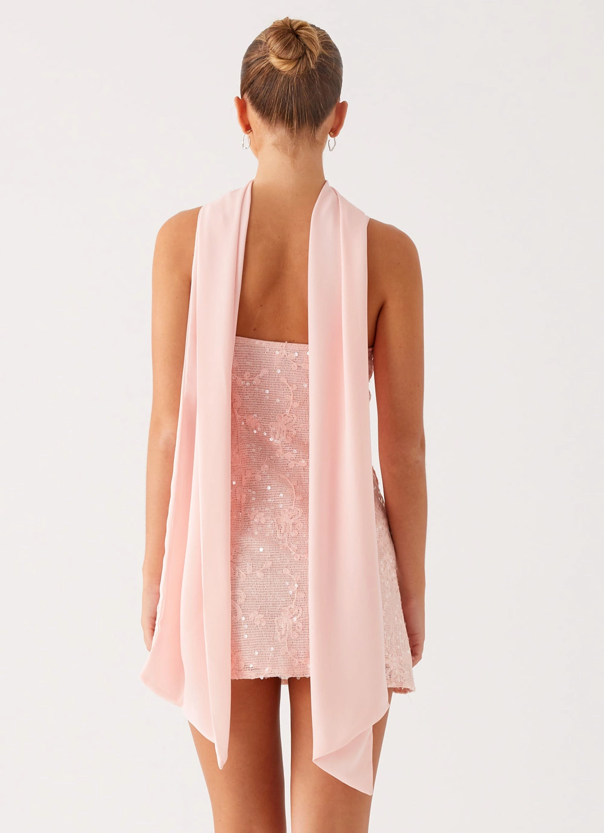 Vision Sequin Mini Dress - Pink Natural Flow