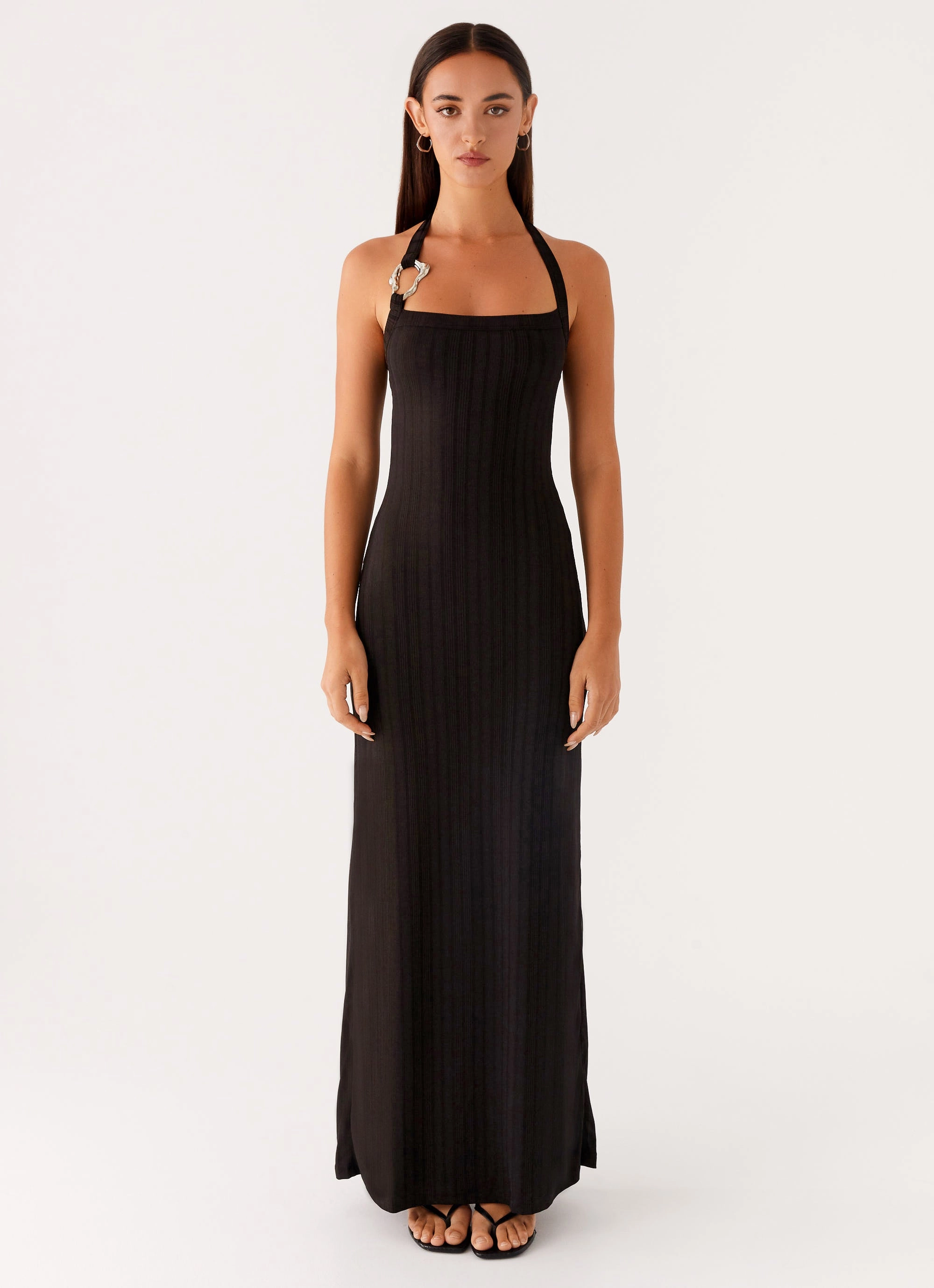 Selene Maxi Dress - Black Global Style Comfortable Design