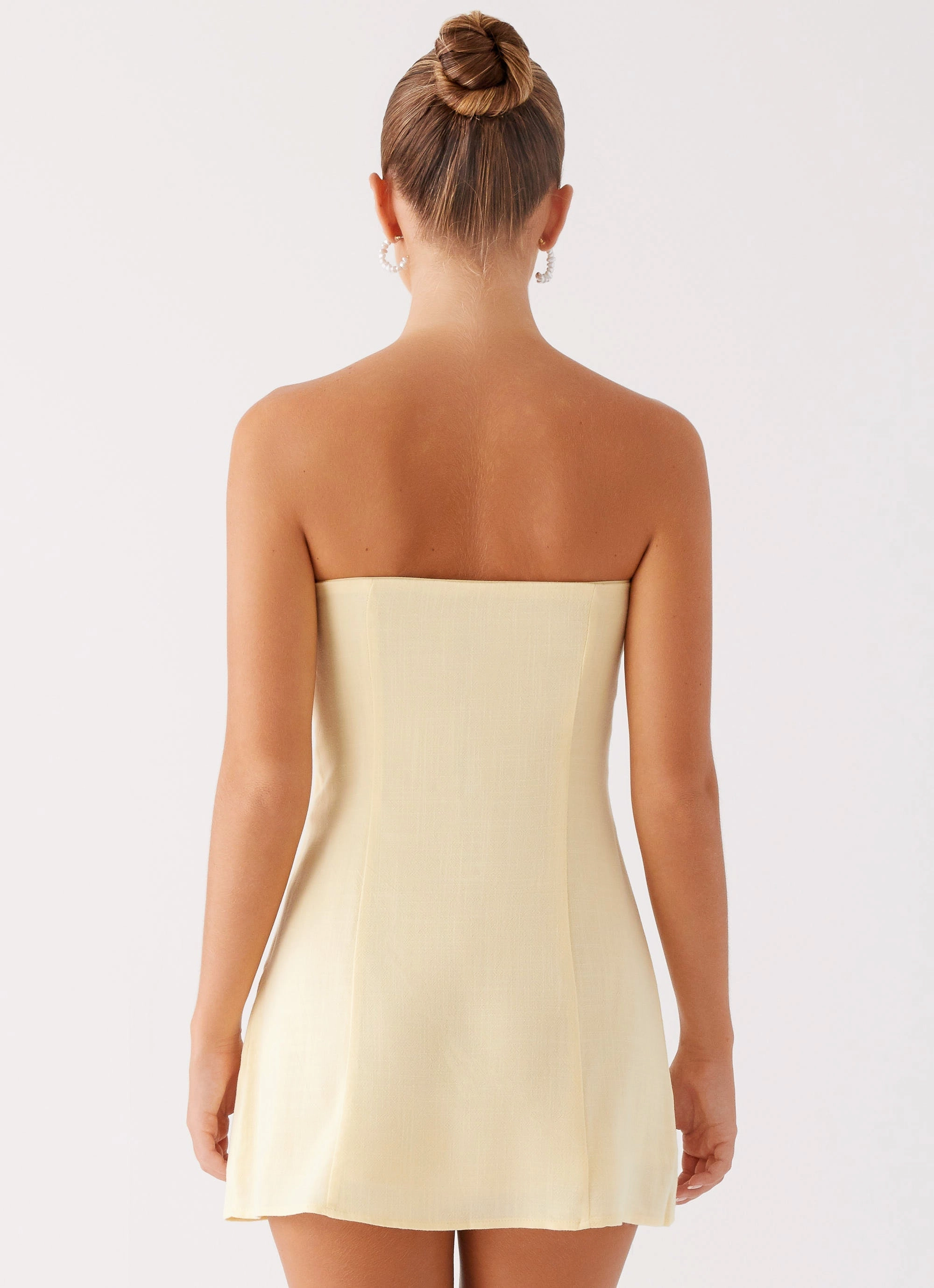 Bindi Mini Dress - Yellow Effortless Elegance
