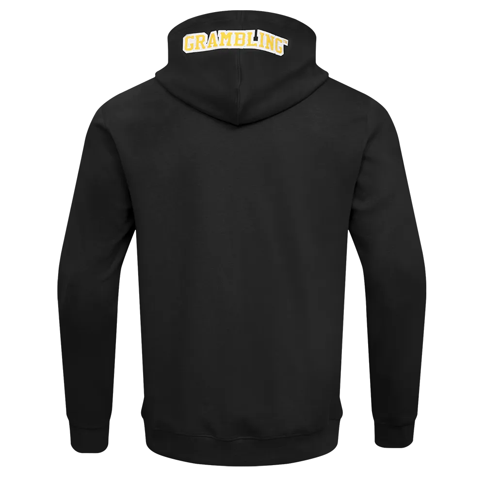 GRAMBLING STATE UNIVERSITY CLASSIC MEN'S FZ PO HOODIE (BLACK)