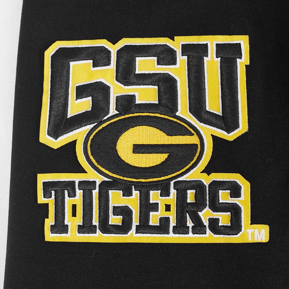 GRAMBLING STATE UNIVERSITY CLASSIC MEN'S FZ PO HOODIE (BLACK)