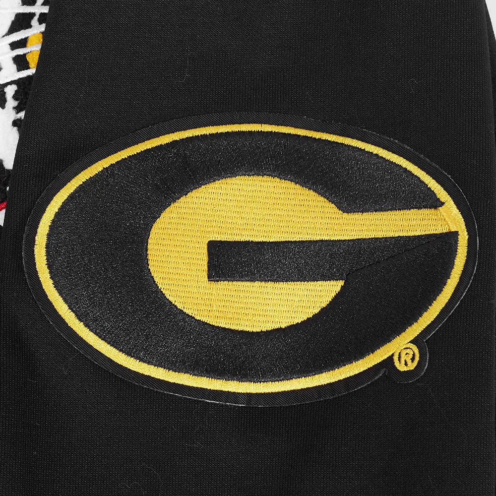 GRAMBLING STATE UNIVERSITY CLASSIC MEN'S FZ PO HOODIE (BLACK)