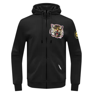 GRAMBLING STATE UNIVERSITY CLASSIC MEN'S FZ PO HOODIE (BLACK)