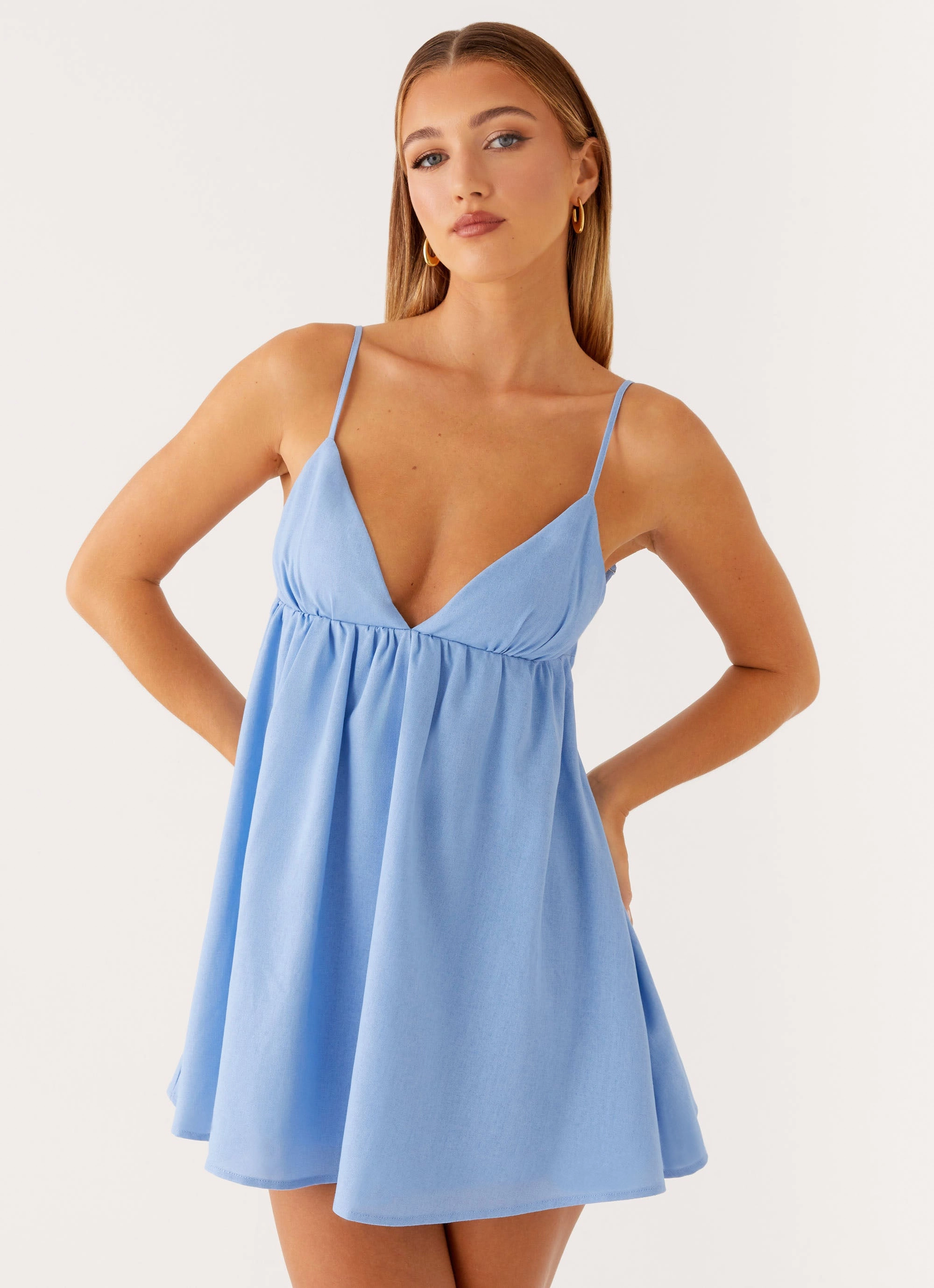 Shape Hug Greer Mini Dress - Blue
