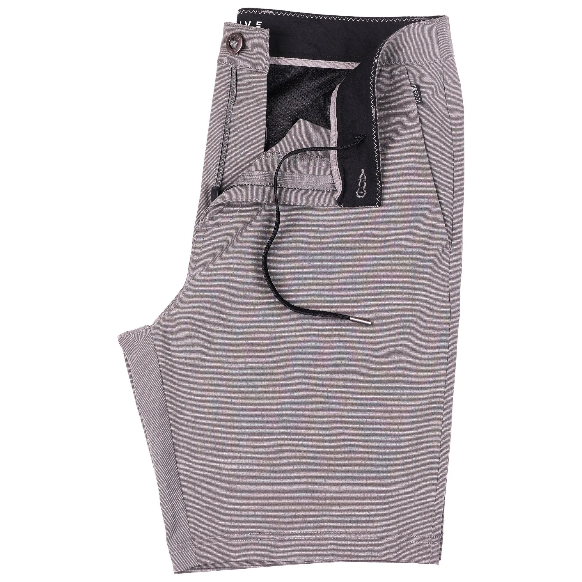 Grey Slub - Mens Hybrid Shorts
