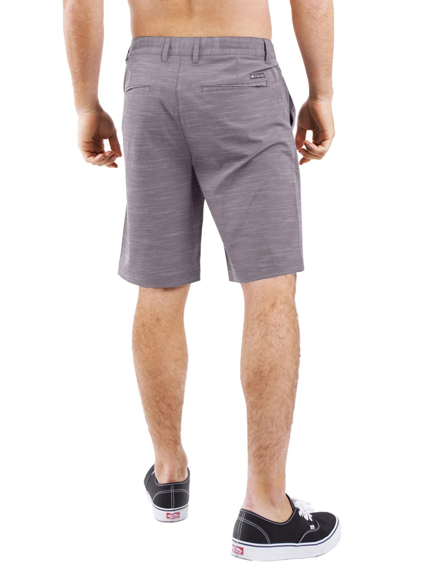Grey Slub - Mens Hybrid Shorts