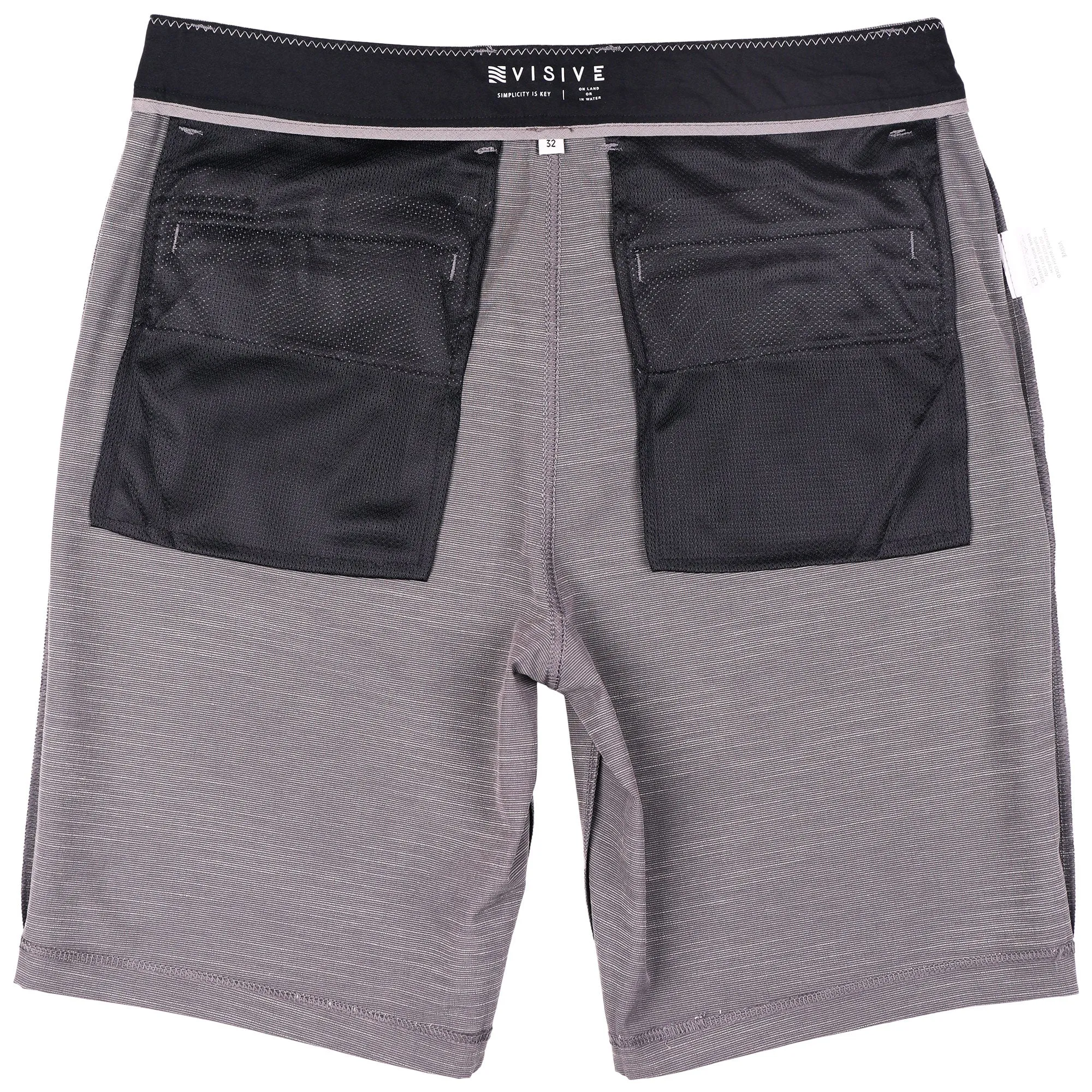 Grey Slub - Mens Hybrid Shorts
