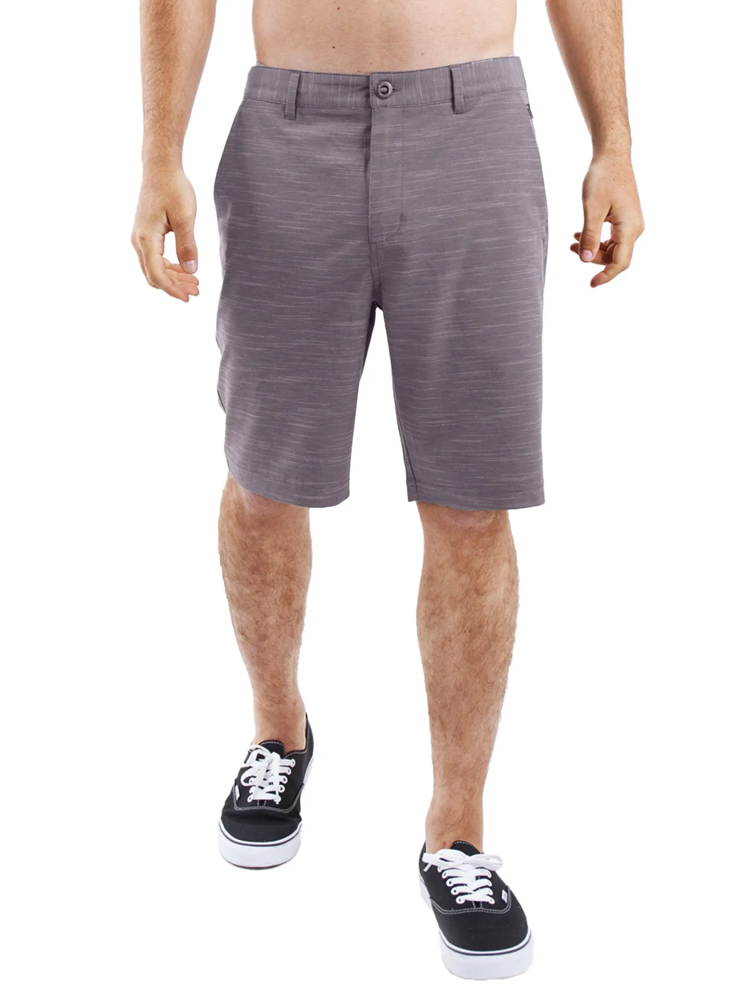 Grey Slub - Mens Hybrid Shorts