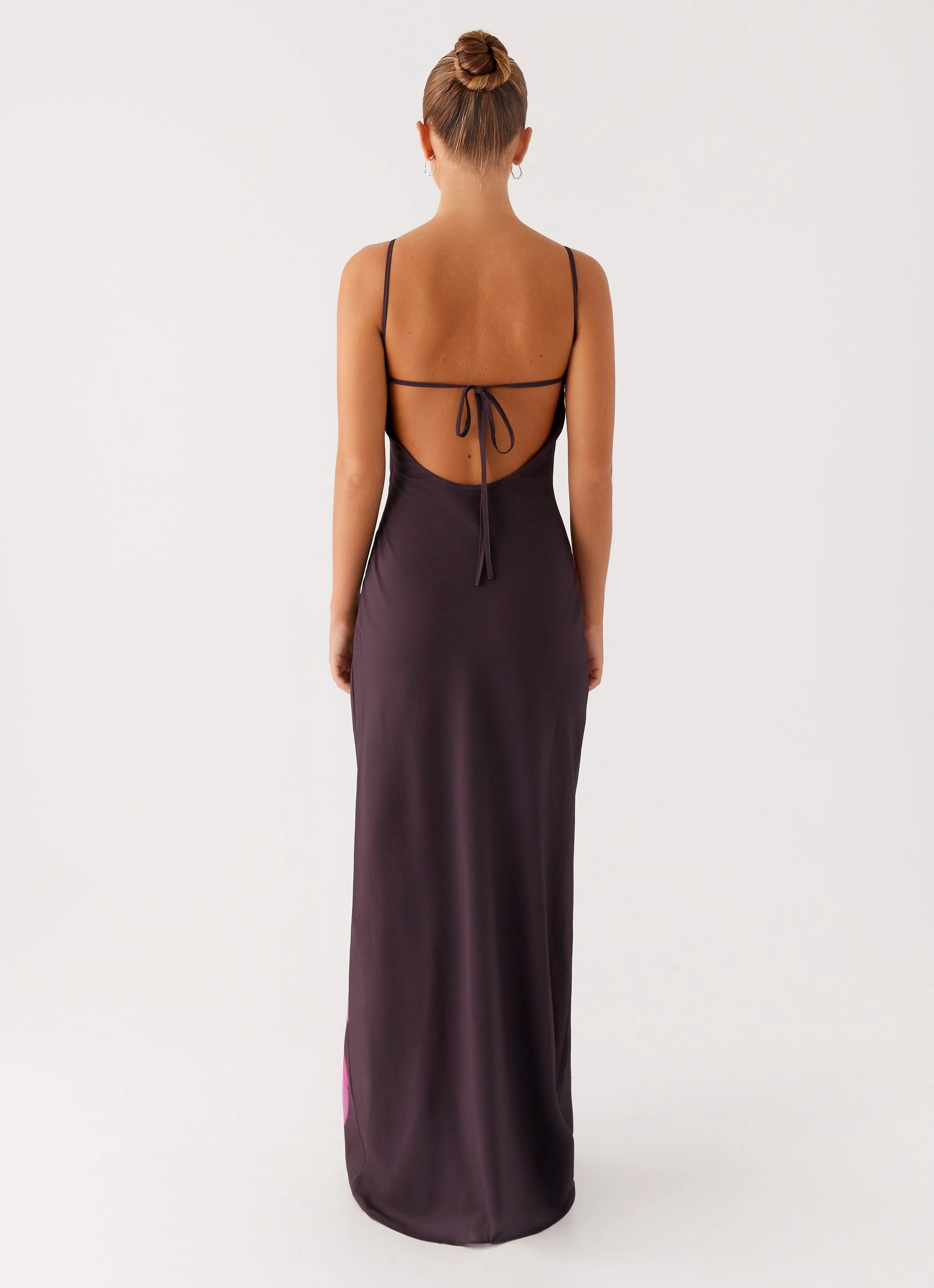 Sleek Flow Versatile party outfit Griselda Maxi Dress - Dark Chocolate