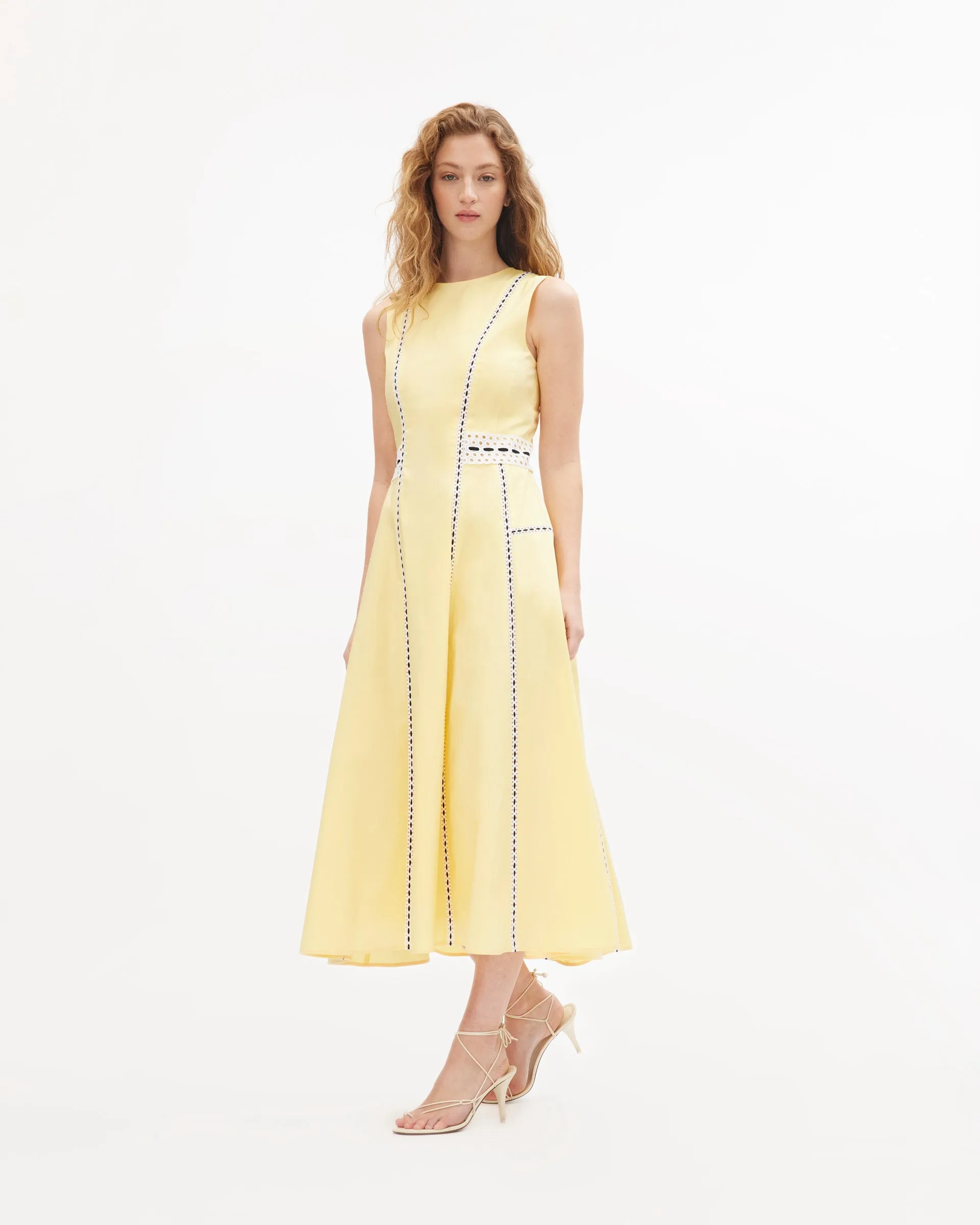 Silky Silhouette Textured Layers Sloane Dress