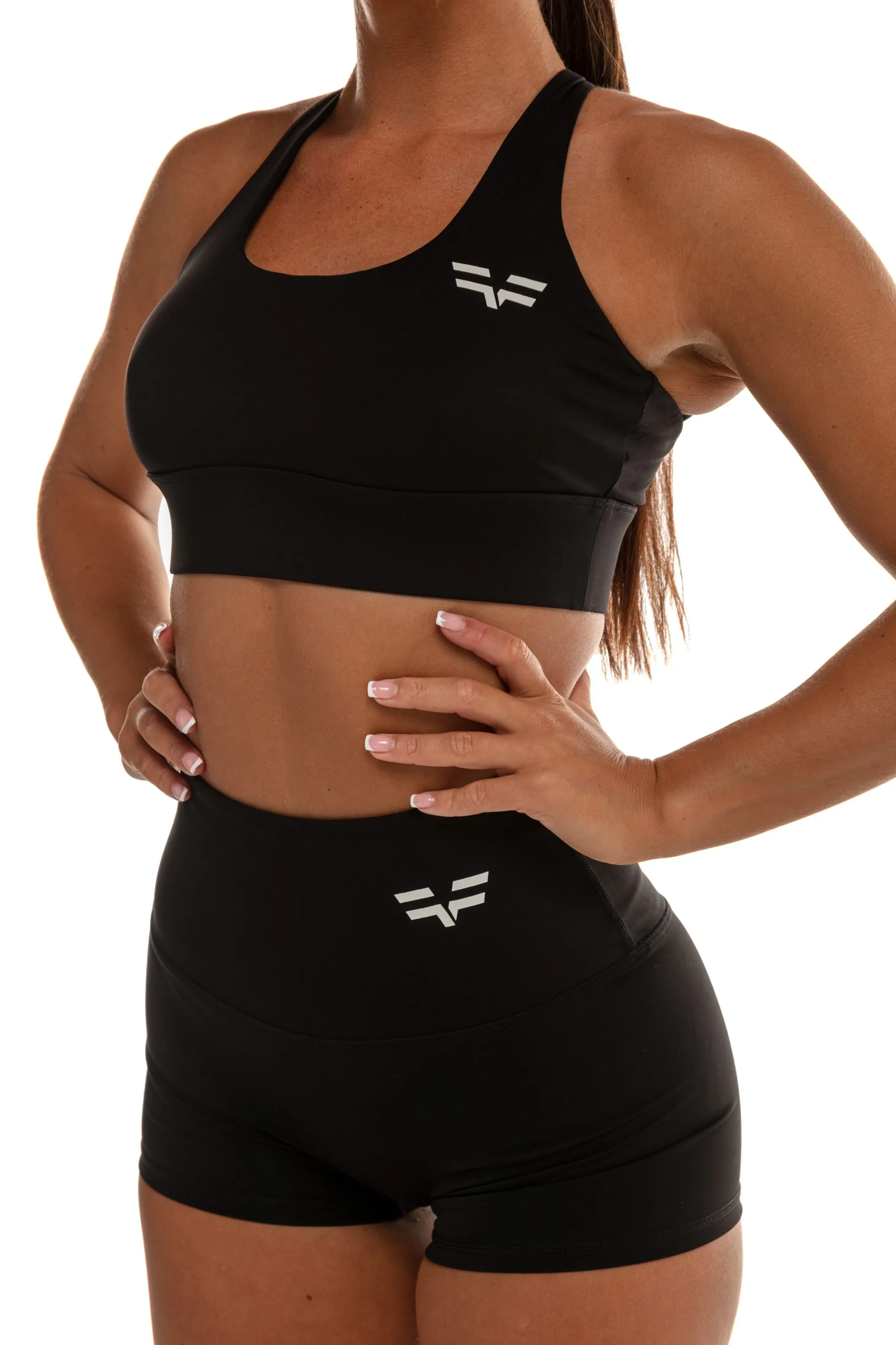 GymFreak Women's Vision Shorts - 2 inch Black