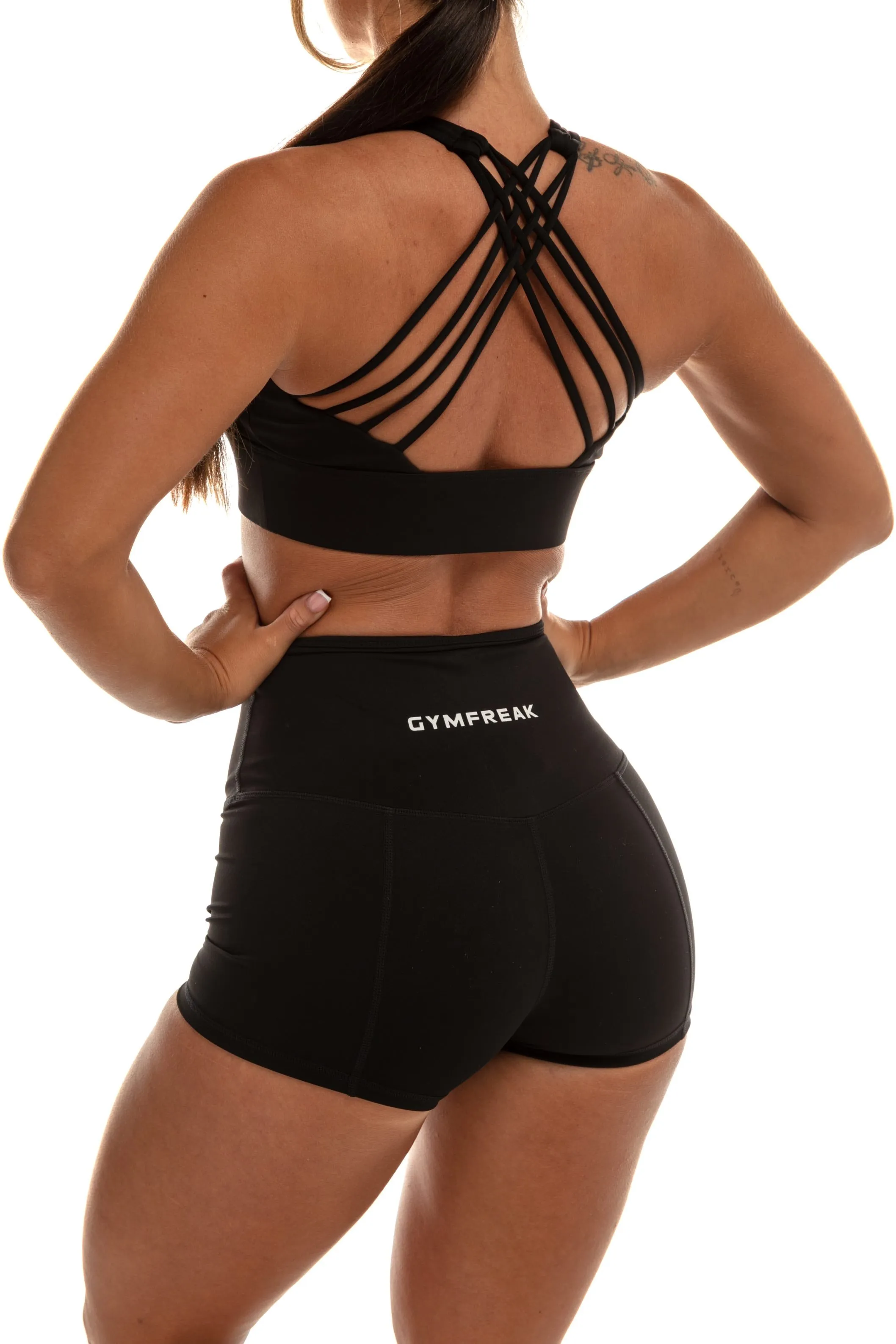 GymFreak Women's Vision Shorts - 2 inch Black