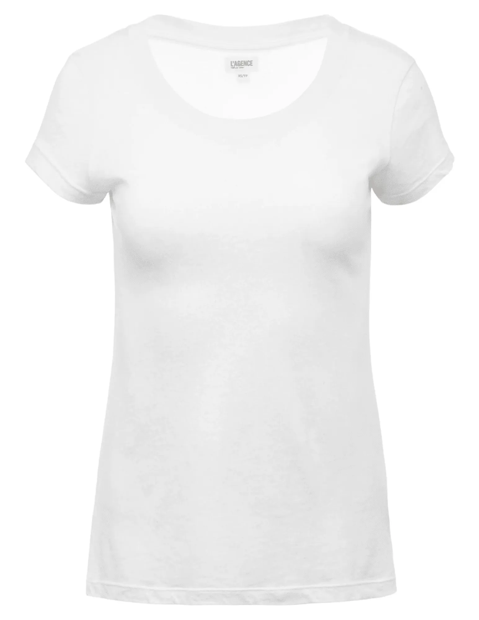 Casual Flex Wear Premium Cotton L'Agence Cory Short Sleeve Tee