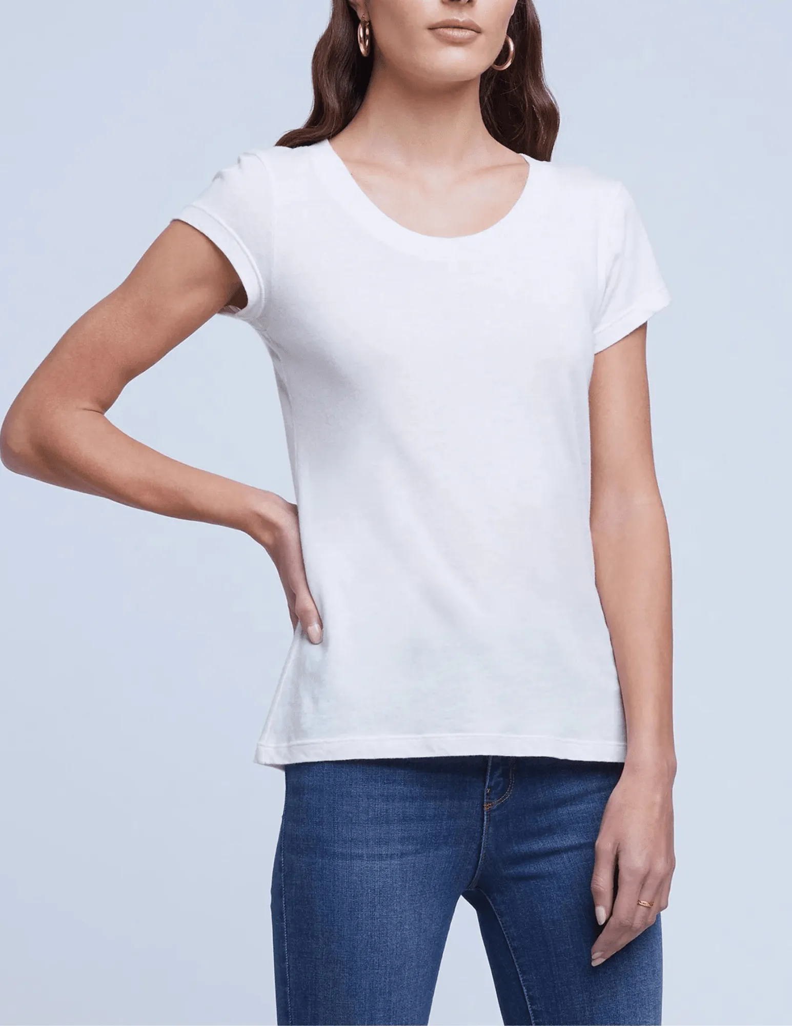L'Agence Cory Short Sleeve Tee Quick Dry Wear