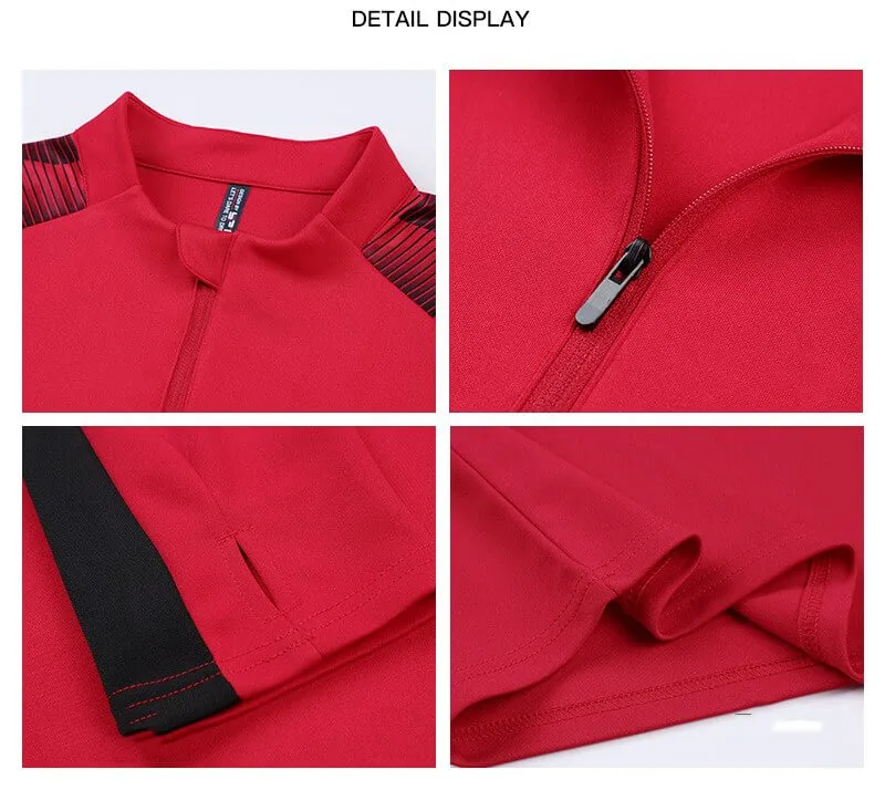 Half-zip Tracksuit Sweatsuits Athletic Running Jogging Suit Sets