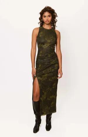 Handmade Craft Lumi Dress in Olive Paisley Floral Lumi Dress in Olive Paisley Floral Walk Grace