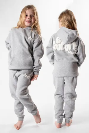 Harrington Girls Tracksuit - Grey Marl