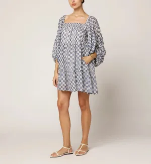 Hattie Mini Dress | Piazze Check Classic Ensemble Polished and Elegant Hattie Mini Dress | Piazze Check