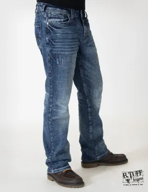 Hidden Coin Pocket Mens Medium Wash Cotton Blend Jeans Overdrive Mens Medium Wash Cotton Blend Jeans Overdrive Family Style Minimalist Style Date Night Stretch Unisex Wear Classic Wear