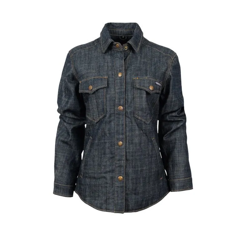 STS Ranchwear Womens Waylen Denim 100% Cotton L/S Shirt Coffee Run Must-Have Item