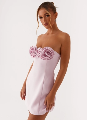 Hidden pockets Patsie Strapless Mini Dress - Pink Sleek Comfort animal-print Patsie Strapless Mini Dress - Pink
