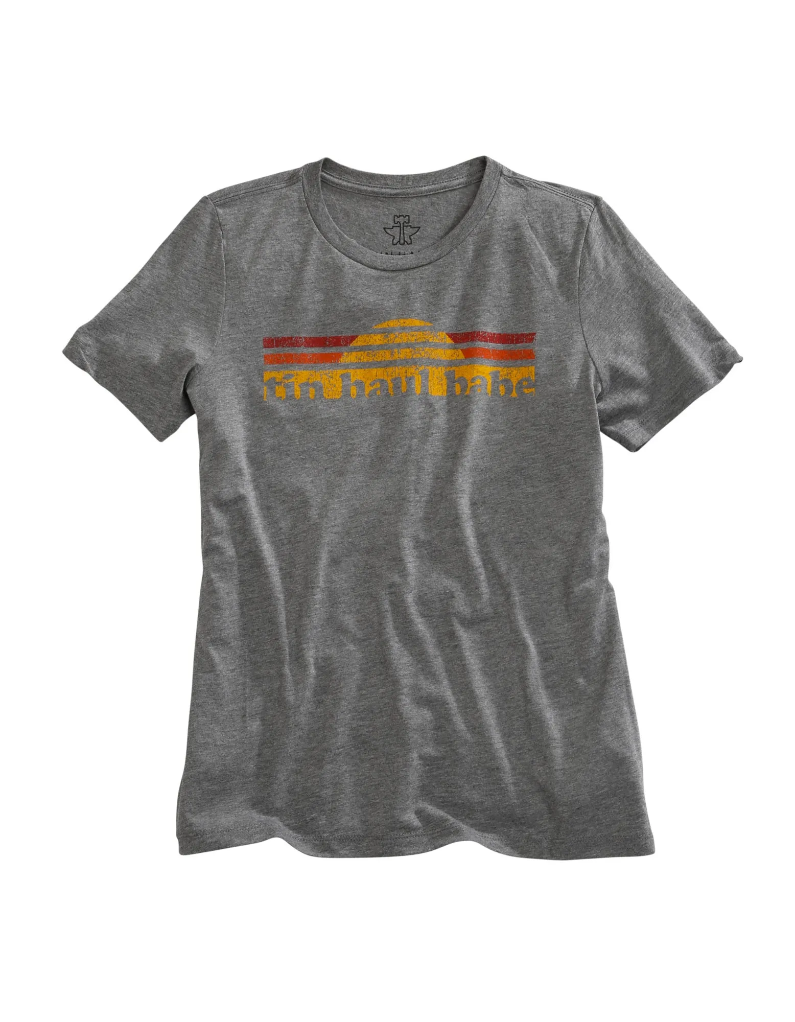 Durable Material Tin Haul Womens Heather Grey Cotton Blend Babe S/S T-Shirt