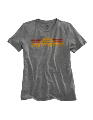 High Density Weave Tin Haul Womens Heather Grey Cotton Blend Babe S/S T-Shirt Tin Haul Womens Heather Grey Cotton Blend Babe S/S T-Shirt Smooth zipper closure