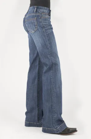 High Durability Thread Stetson Womens 214 Trouser Bottom Corner Blue Cotton Blend Jeans Style Element Timeless Option Stetson Womens 214 Trouser Bottom Corner Blue Cotton Blend Jeans