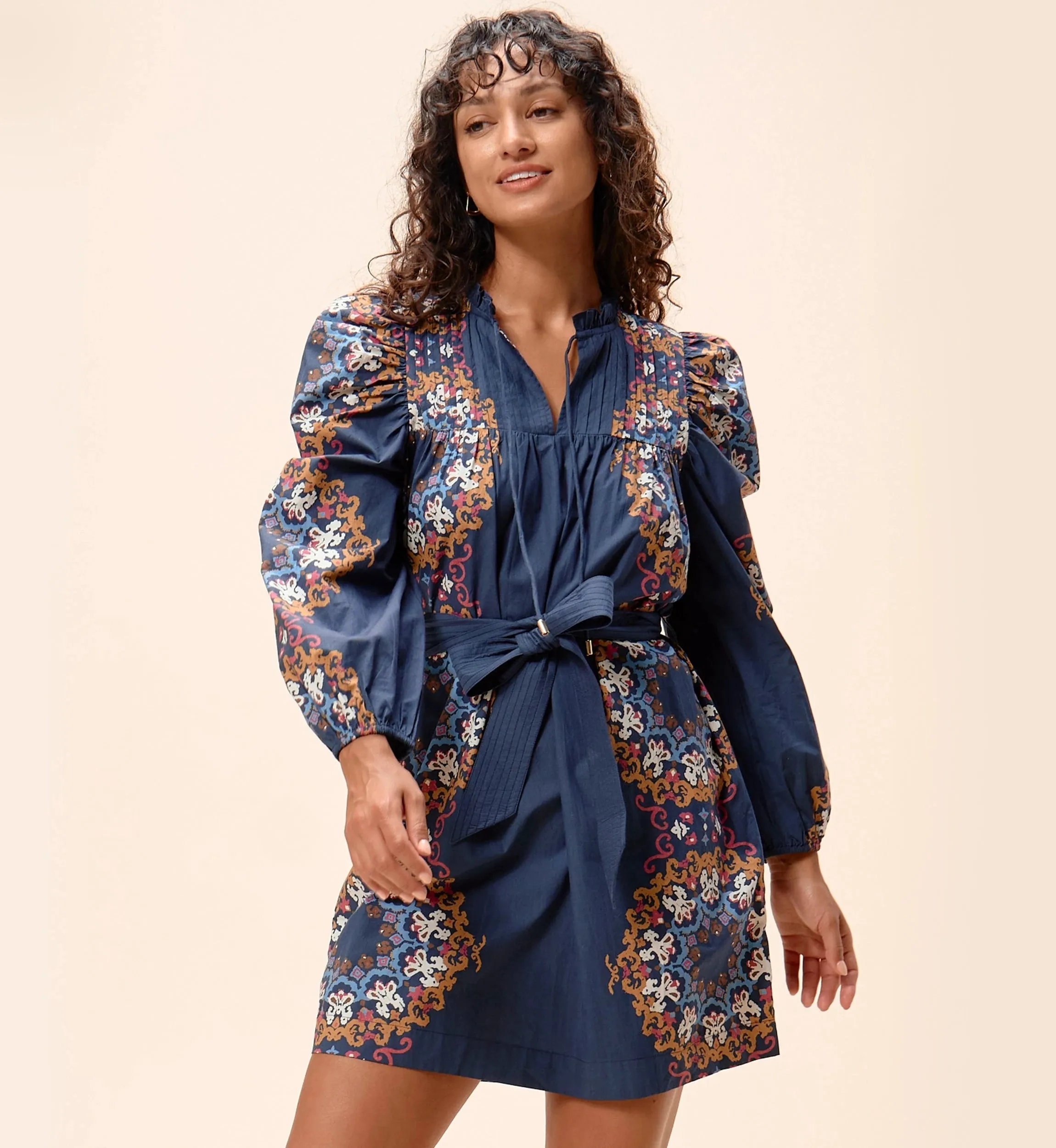 Ivana Mini Dress | Venezia Blue Breath Soft Art Inspired