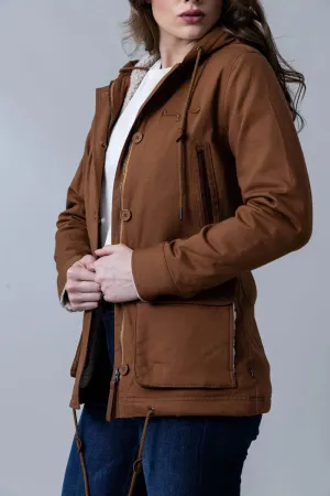 High Flex Kimes Ranch Womens AWA WW Brown Cotton Blend Cotton Jacket Kimes Ranch Womens AWA WW Brown Cotton Blend Cotton Jacket Fashionable Look Durable piece