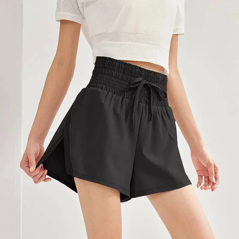 High Waist Fitness Shorts - Stylish & Breathable for Women's Workouts