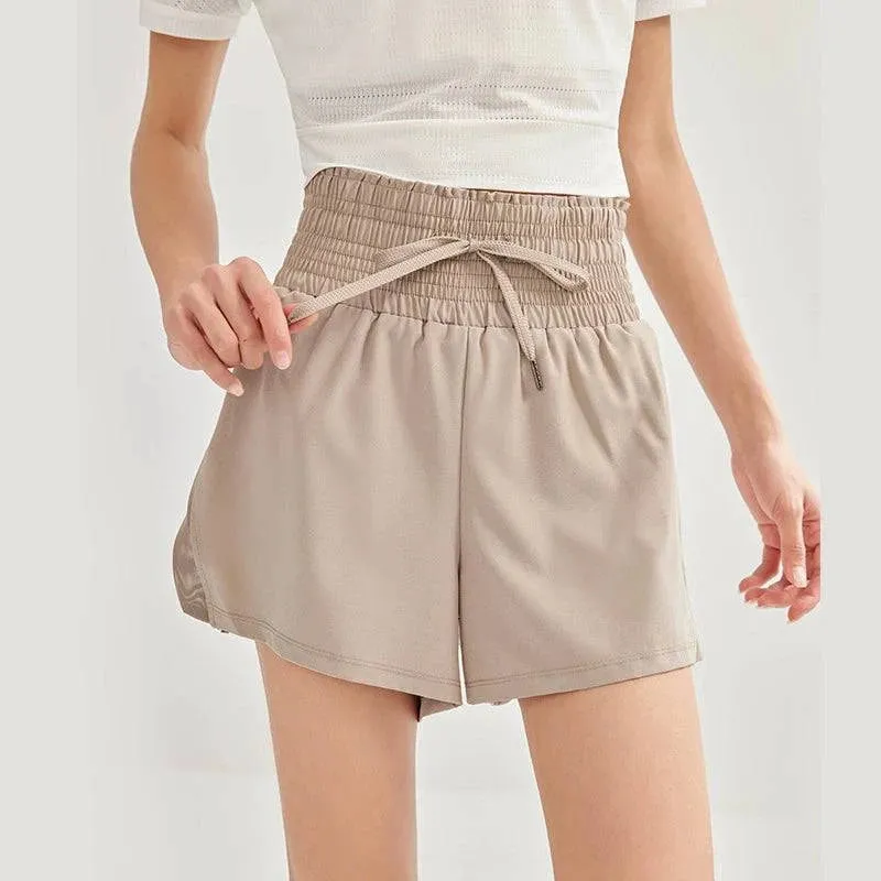 High Waist Fitness Shorts - Stylish & Breathable for Women's Workouts
