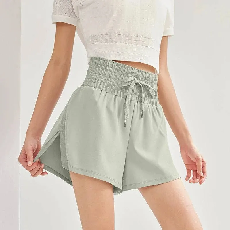 High Waist Fitness Shorts - Stylish & Breathable for Women's Workouts