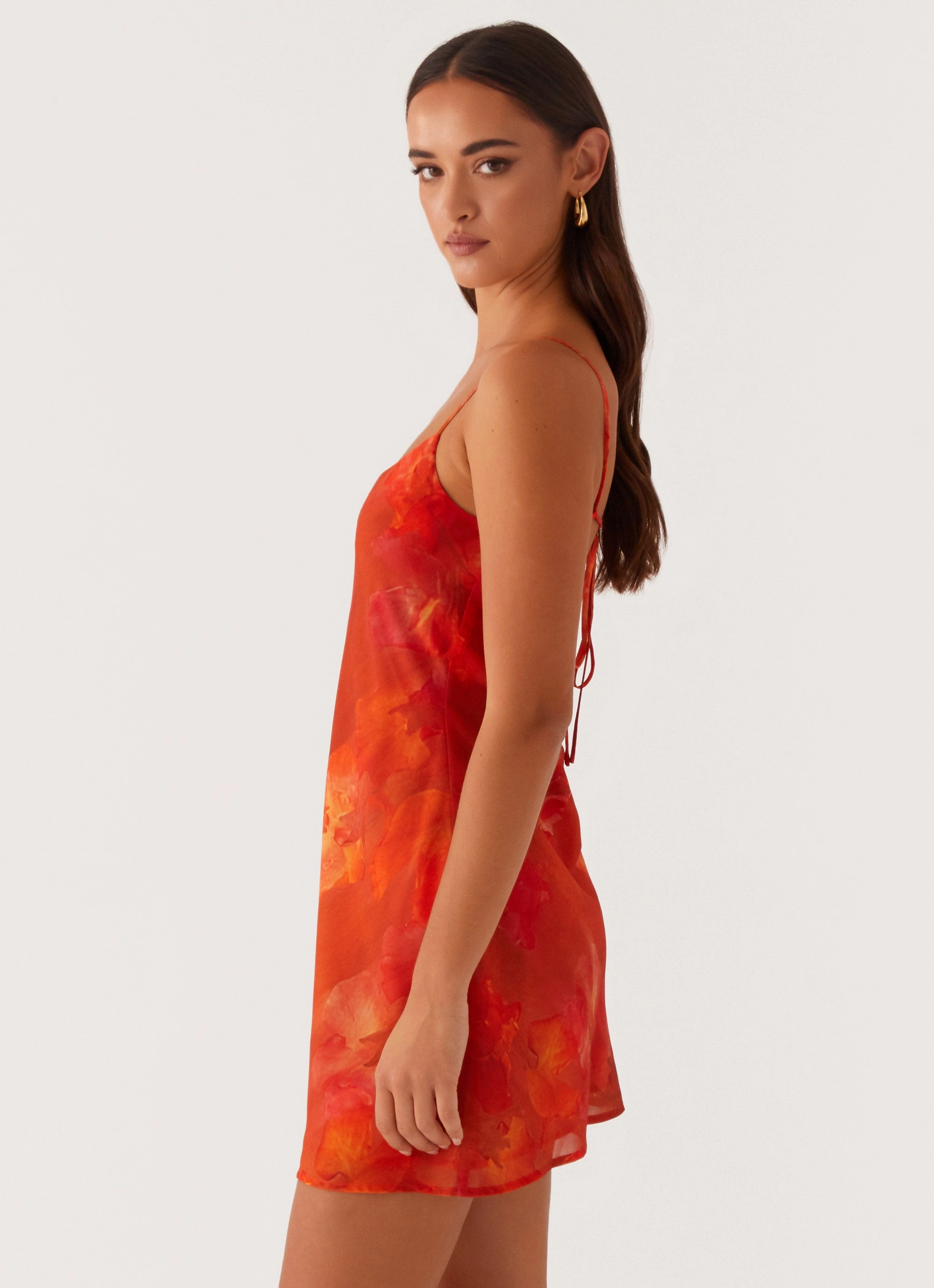 Layered Movement Manifest Mini Dress - Amber