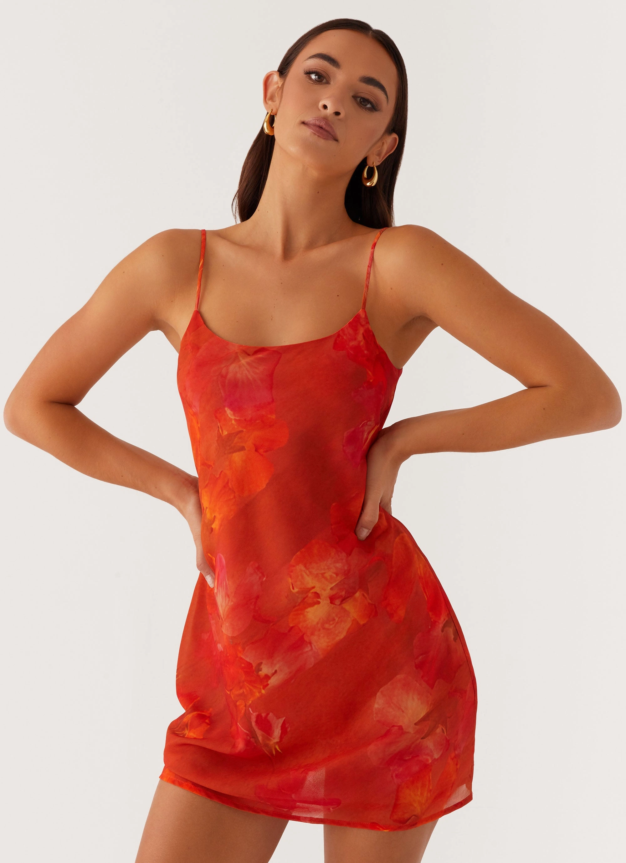 Manifest Mini Dress - Amber Clean Texture Seasonal Must-Have