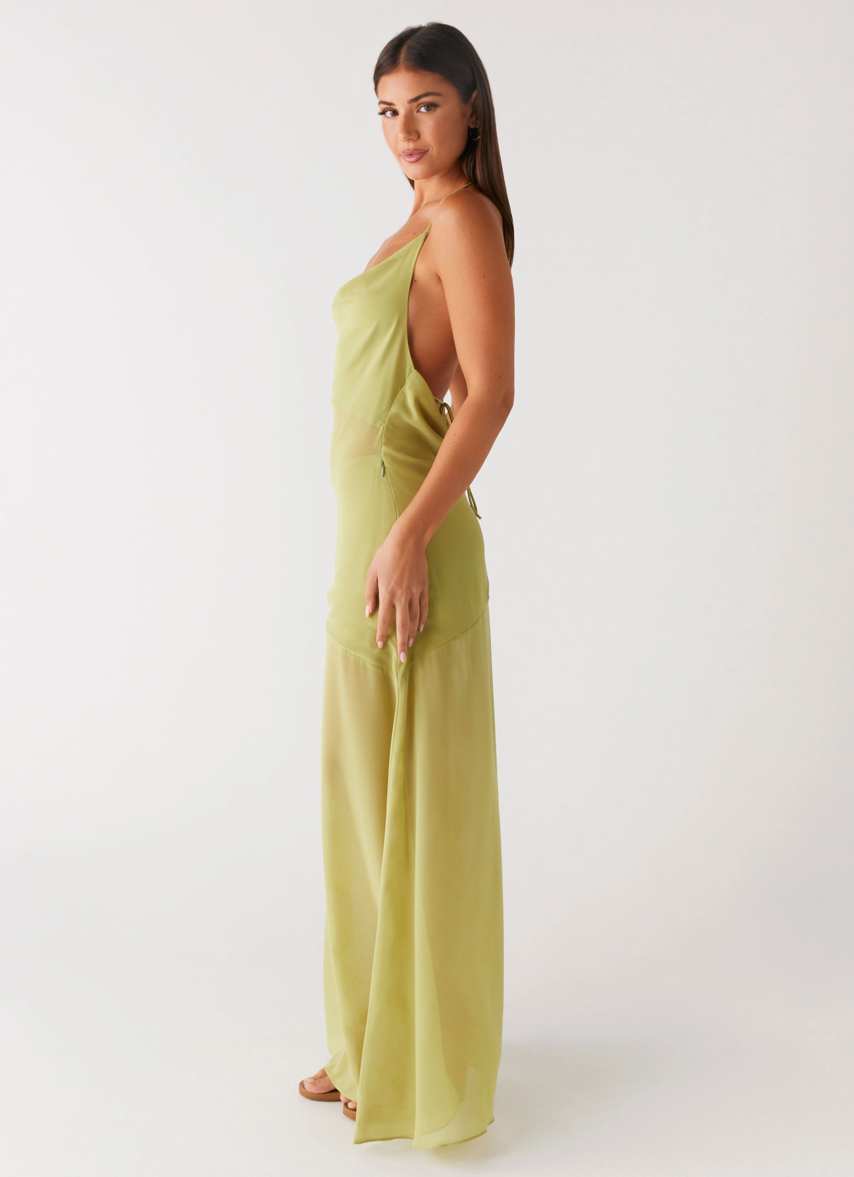 Samoa Maxi Dress - Lime Light Fall