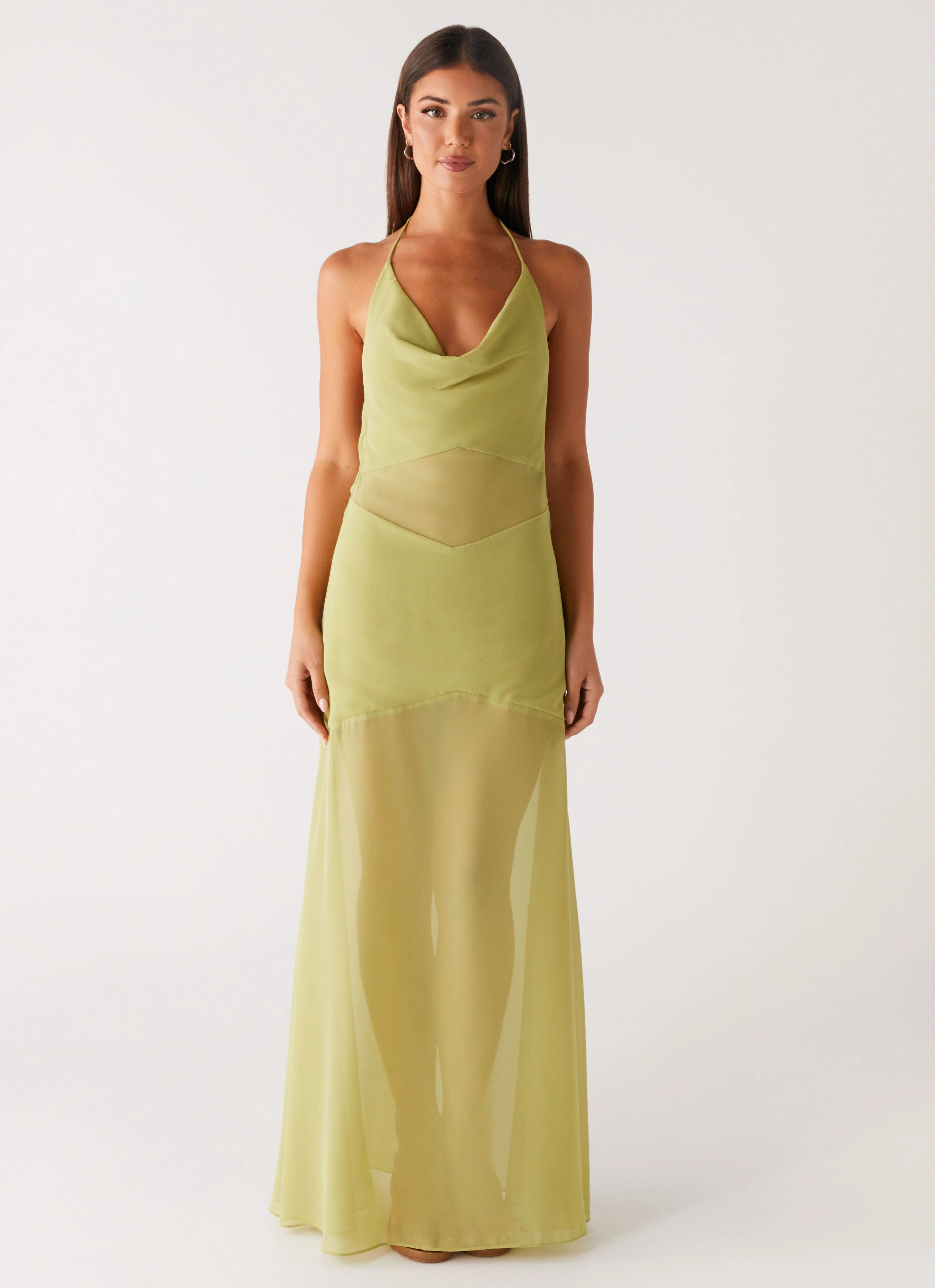 Calm Mood Style Upgrade Samoa Maxi Dress - Lime