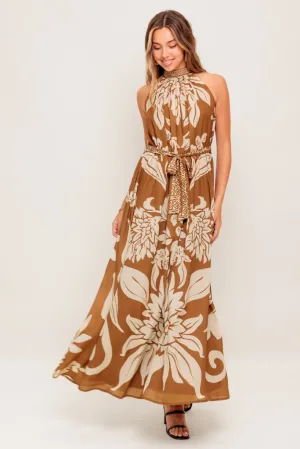 Hippie Fashion Thea Printed Floral Maxi Dress Fit Mood Heart Glow Thea Printed Floral Maxi Dress