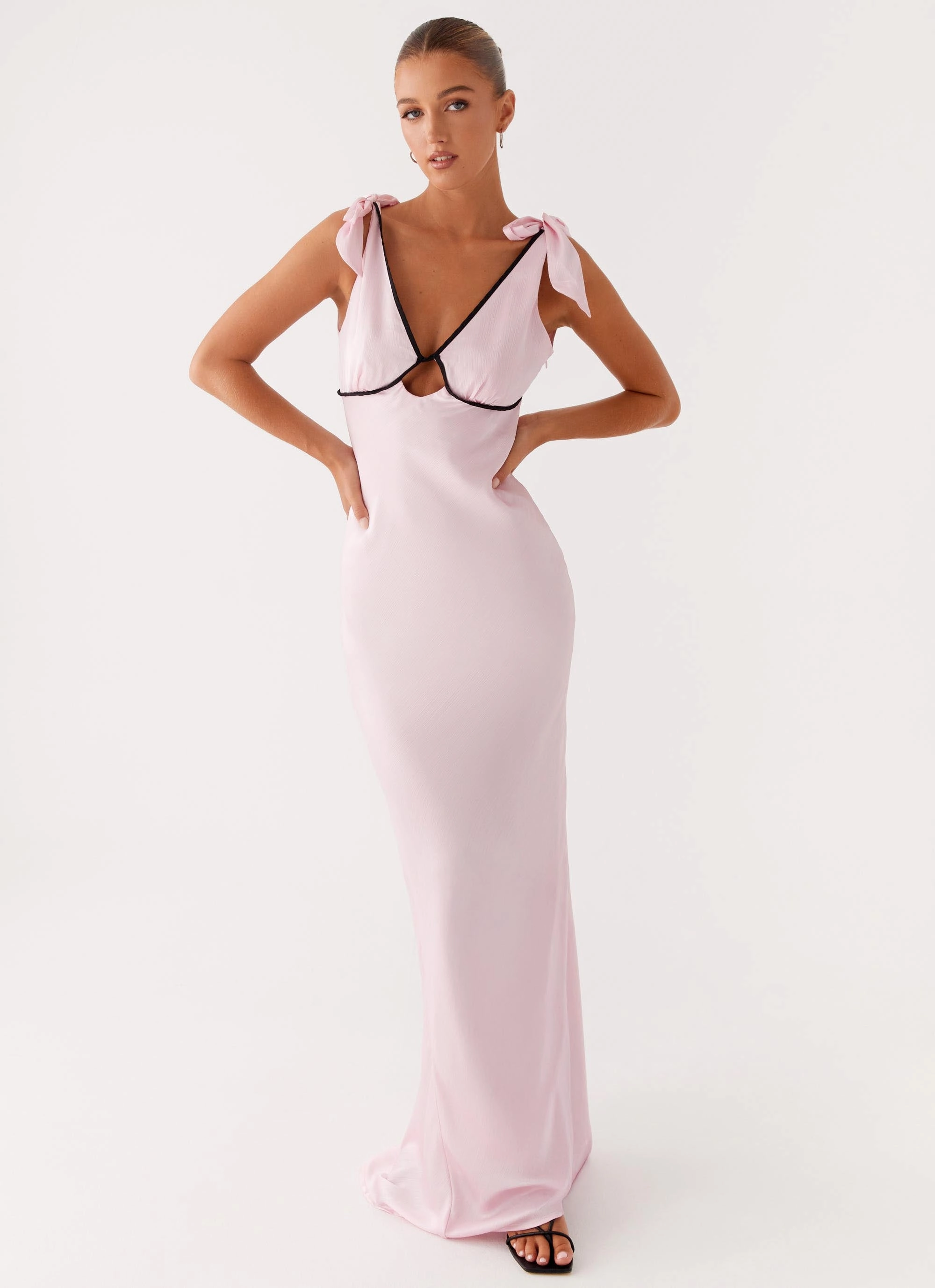 Subtle Stitch Romeo Maxi Dress - Pink